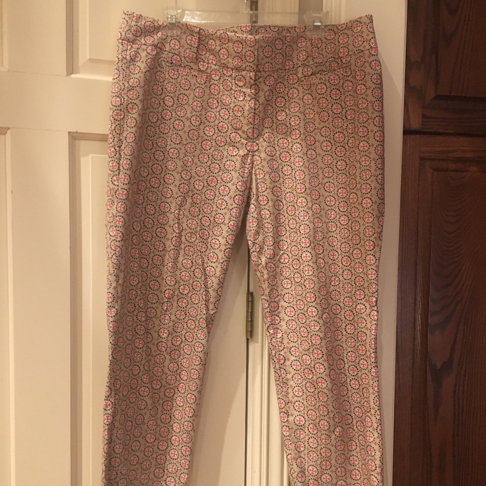 Loft Riviera printed ankle pant